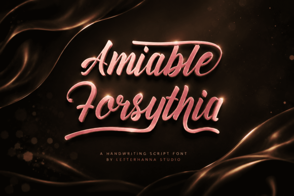 Amiable Forsythia: The Handwriting Font with Heart