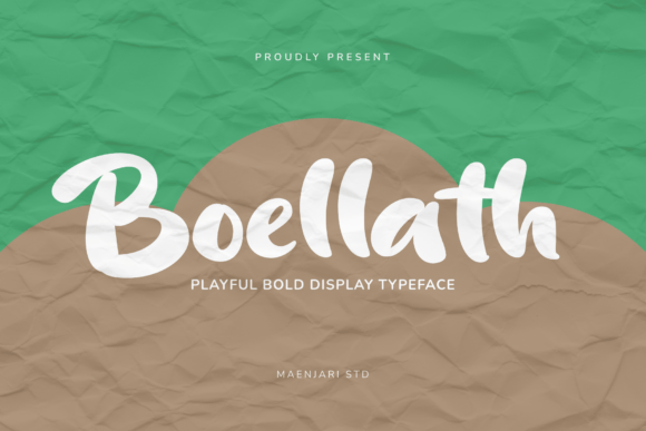 Boellath: A Playful Font for Crafting & Food Packaging