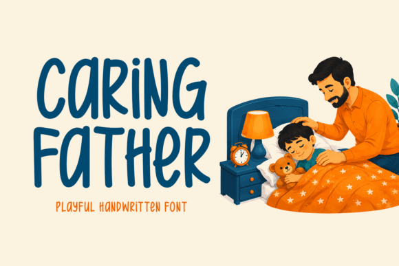 Caring Father: A Handwritten Font for Heartfelt Design