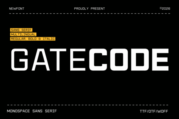 Gatecode: A Modern Typeface for Digital Aesthetics