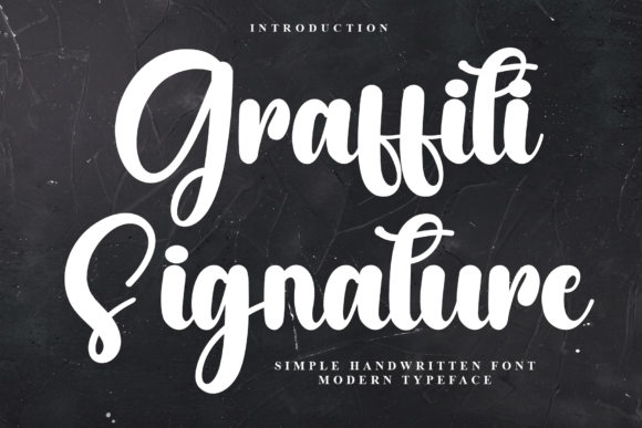 Graffiti Signature: A Warm, Hand-Drawn Font for Creative Projects