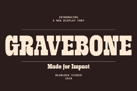 Gravebone: Monumental Slab Serif for Bold Design