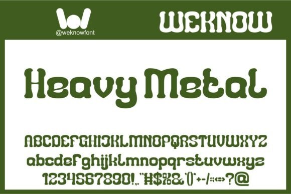 Heavy Metal: A Fluid, Retro-Modern Display Font