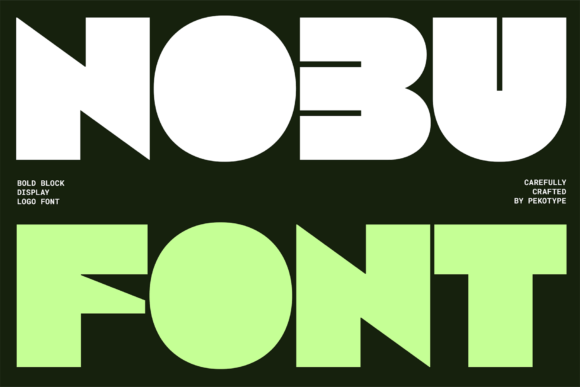 Nobu: A Bold Typeface for Modern Visual Impact