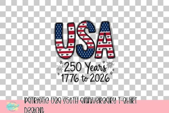 Patriotic USA 250th Anniversary T-Shirt Design