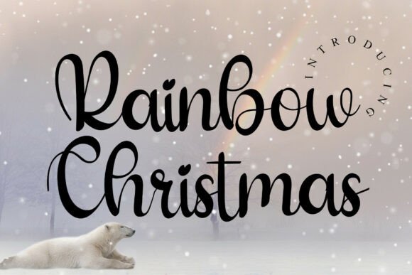 Rainbow Christmas: A Whimsical Font for Festive Design