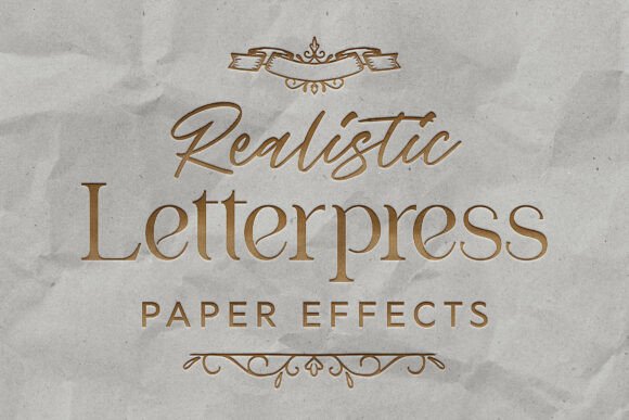 Realistic Letterpress Effect Mockup: Elevate Your Design