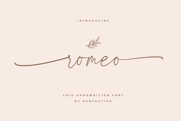 Romeo Handwritten: A Modern Script for Elegant Design