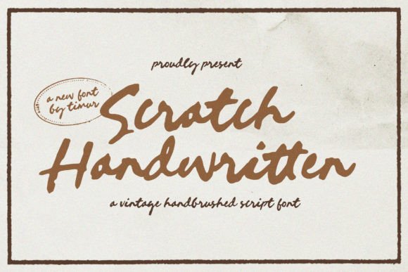 Scratch Handwritten: Vintage Charm for Modern Design