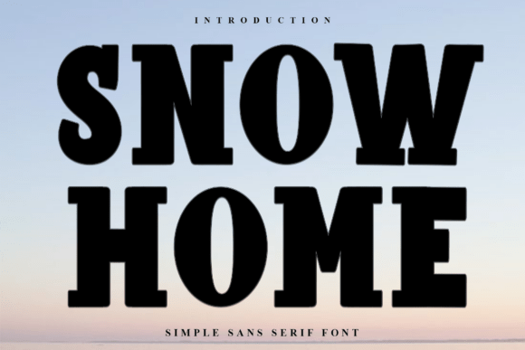 Snow Home: A Festive Typeface for Holiday Design Magic